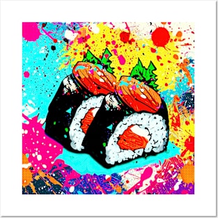 Sushi Rolls Pop Art Posters and Art